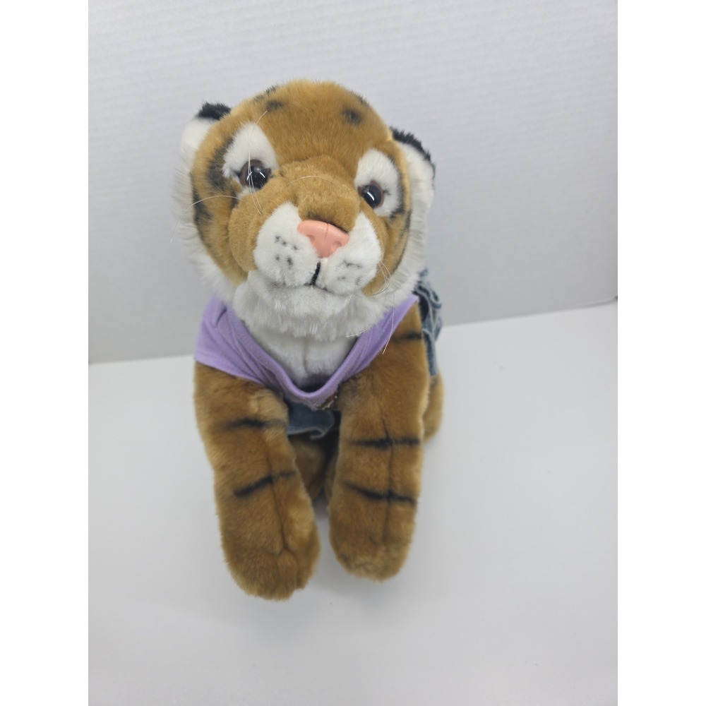 Animal Alley Toys R Us Tiger Plush Purple Princess Shirt Denim Skirt Stuffed Toy